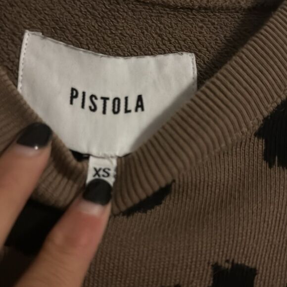 Pistola Animal Print Sweater Long Sleeve Top Size XS - Like New - Picture 3 of 3